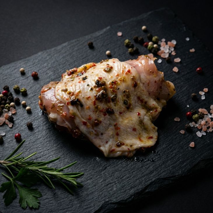 Grillettis mit Knochen gewürzt