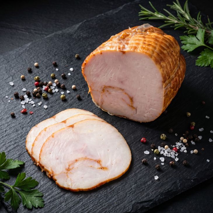 Putenschinken gekocht