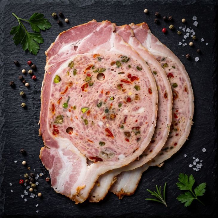 Schweinebauchroulade gefüllt