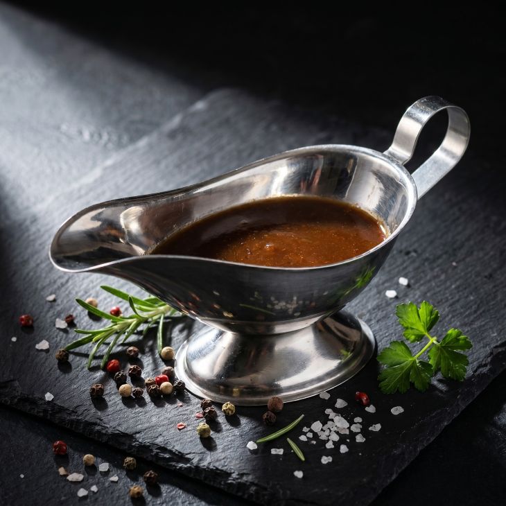 Schweinebratenfound im Glas