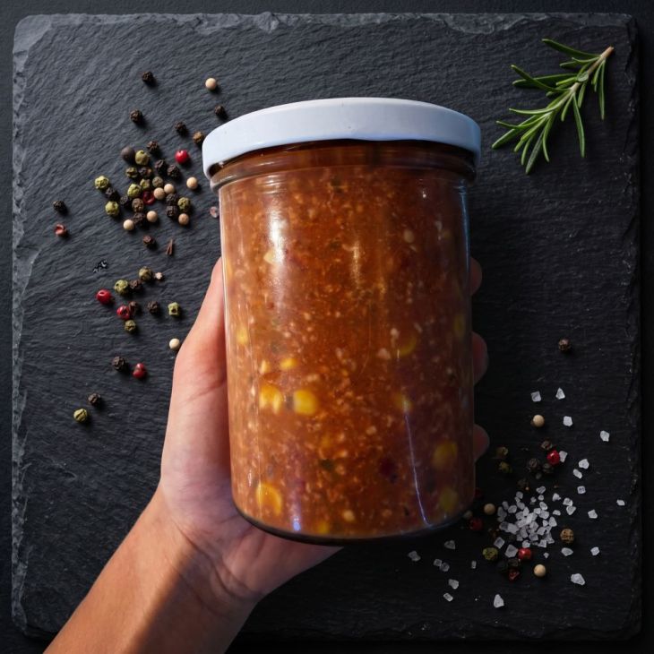 Chili con carne im Glas