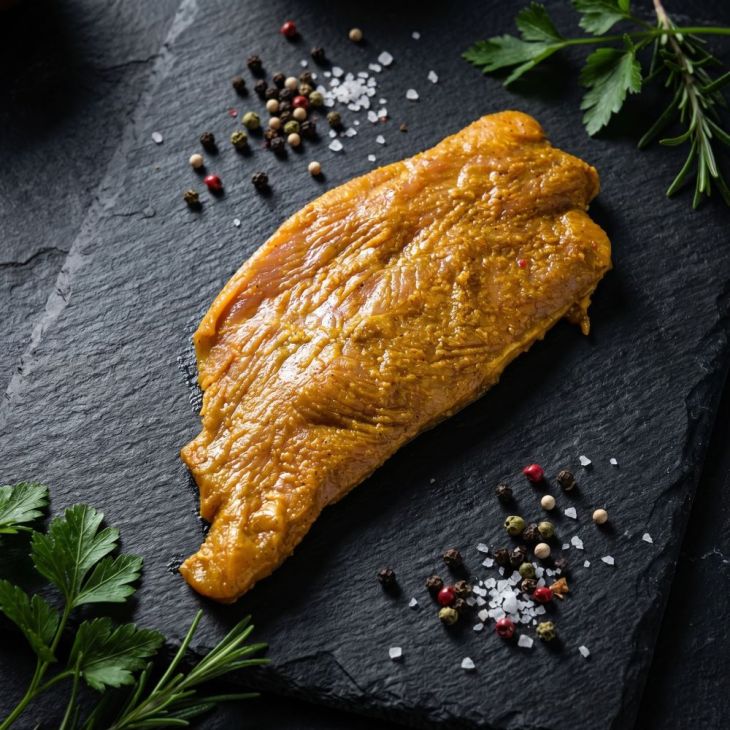 Putensteak gewürzt